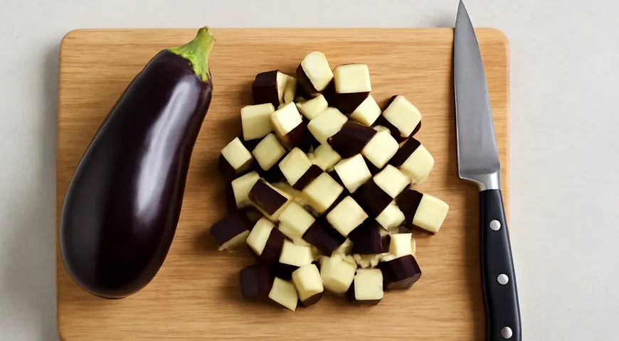 Баклажаны с мясом в казане