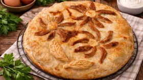 Колбасный пирог