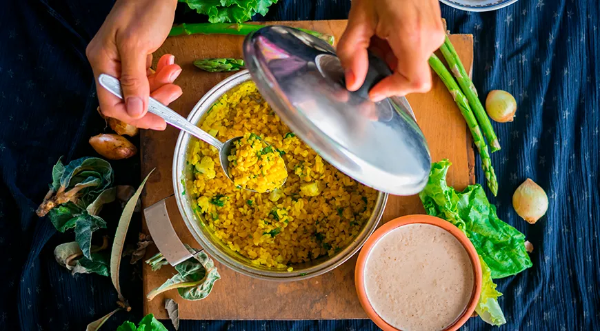 Качественный вареный булгур мягкий, с нежными хлебными и ореховыми тонами, без горечи, кислого привкуса