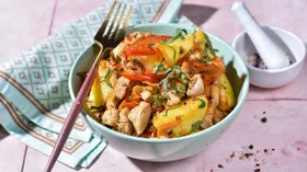 Жаркое из курицы с картошкой