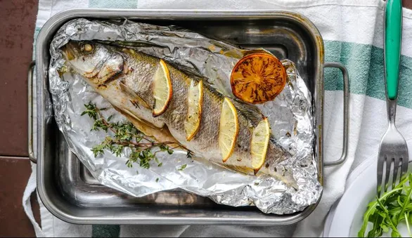 Сибас в фольге