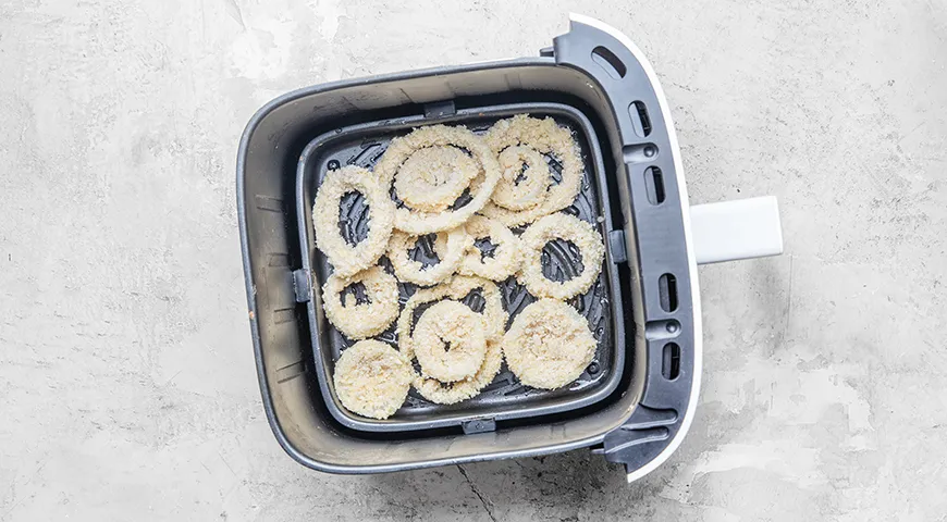 Луковые кольца в аэрогриле