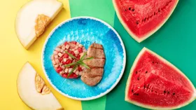 Рецепты с птицей и дыней