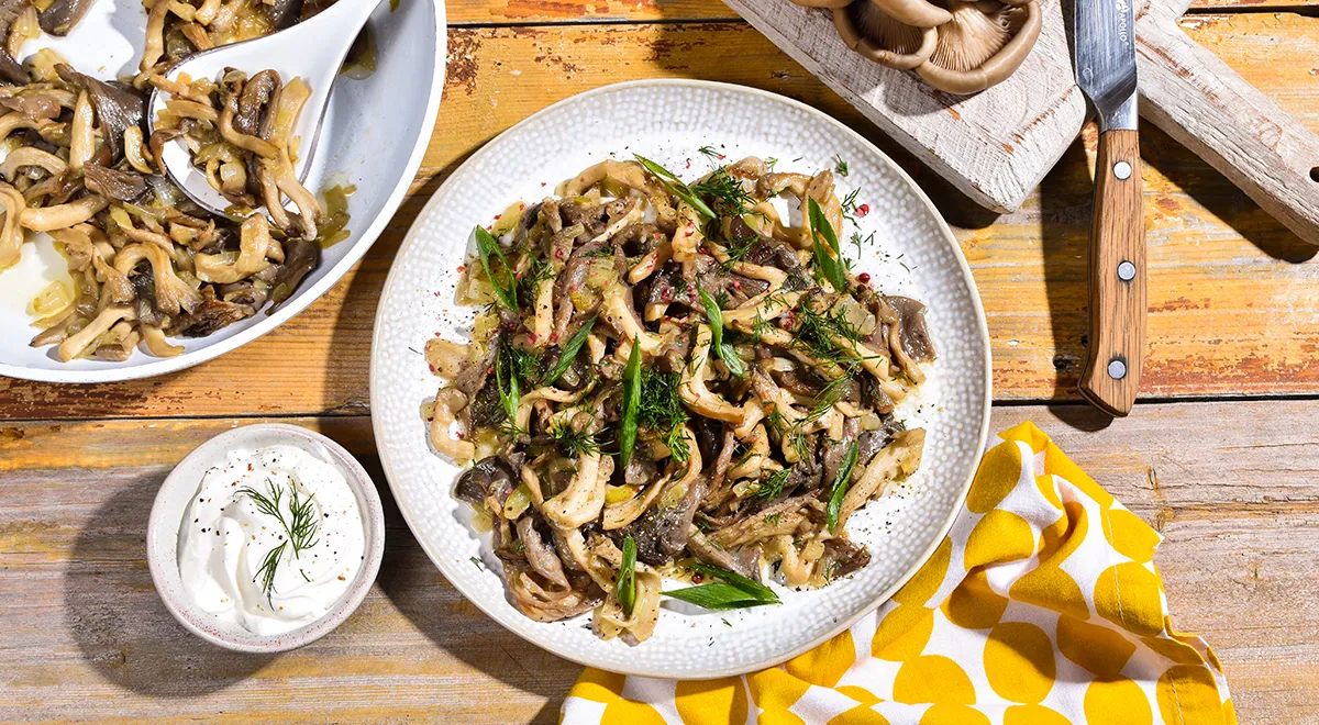 Вешенки, жаренные на сковороде