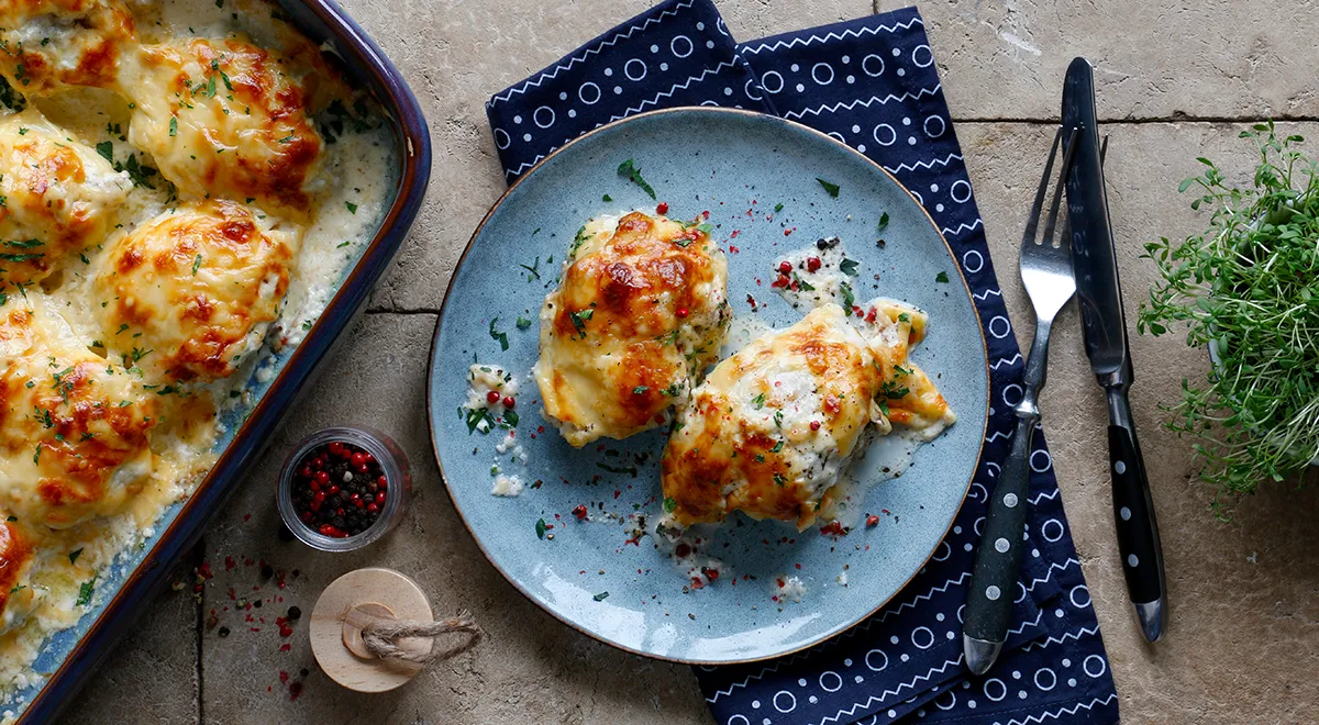 Курица с сыром и майонезом в духовке