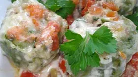 Рецепты с сырами, мясом и томатами
