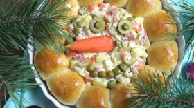 Оливье «Весёлый снеговик»