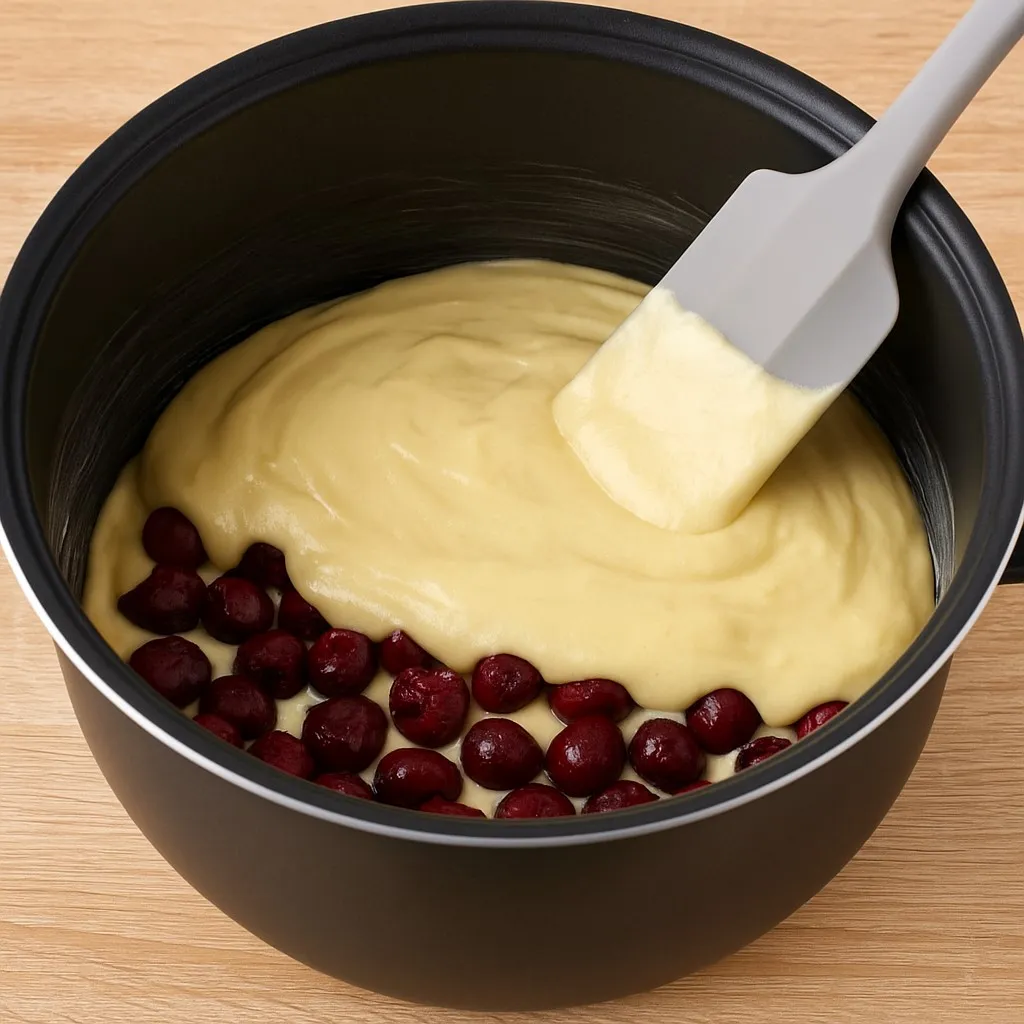 Пирог с вишней в мультиварке