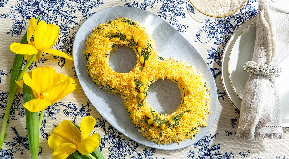 Рецепт салата «Мимоза» на 8 марта