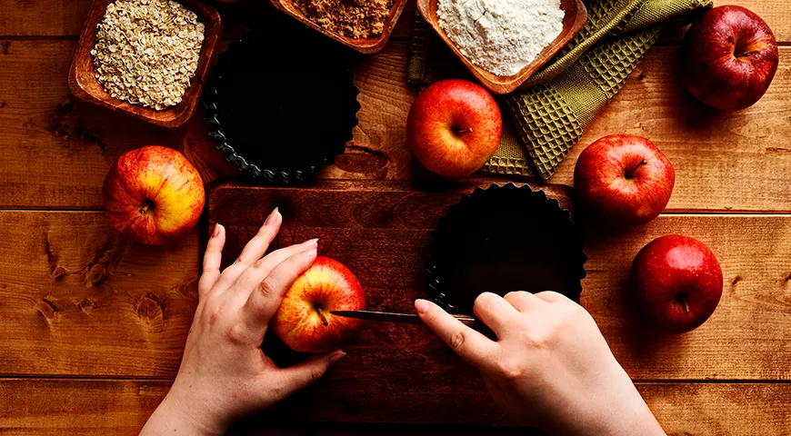 Главная кулинарная особенность яблоков роял гала — феноменальная способность мякоти сохранять первоначальную текстуру