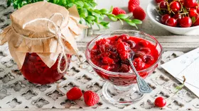 Рецепты с вишней и малиной