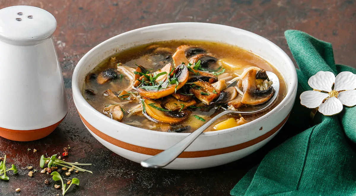 Постный суп с фасолью и грибами - Пошаговый рецепт с фото. Грибные супы