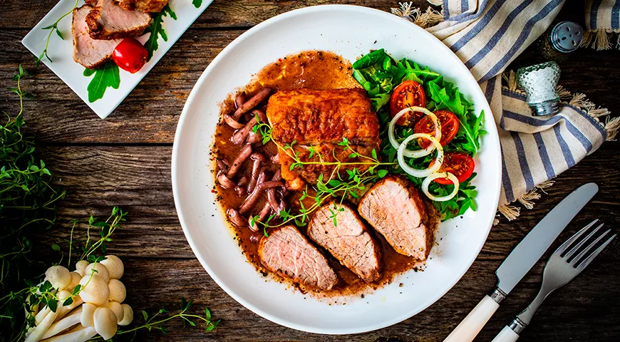 Идеальный гарнир для свиного эскалопа — овощи