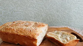 Постный хлеб с кунжутом