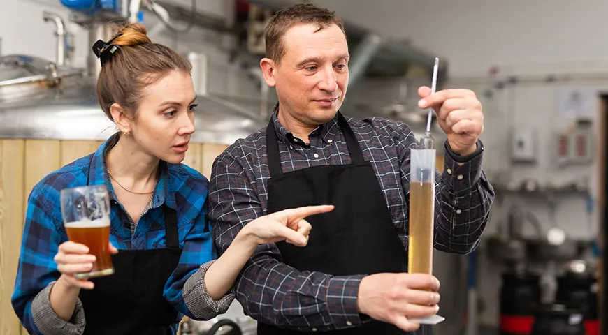 Вкус ламбика сухой, сложный, винный, с обязательной кислинкой и без хмелевой горечи