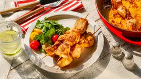 Куриные шашлычки на сковороде