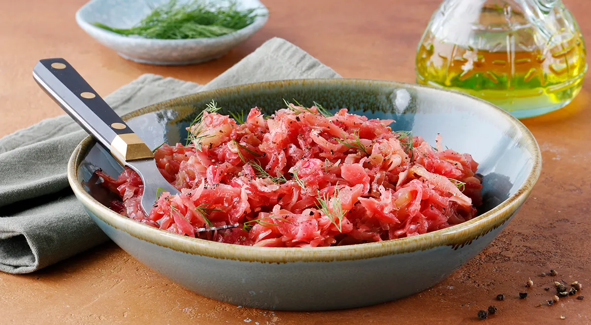 Тушеная капуста с яблоками