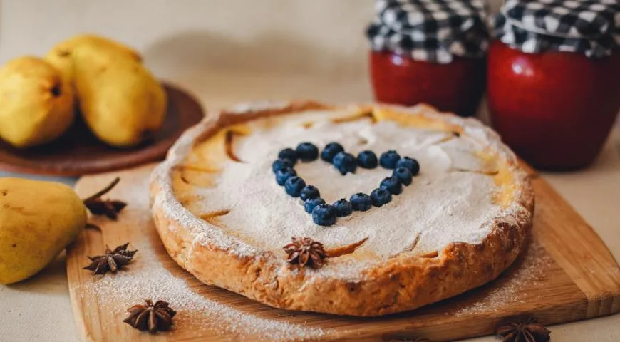 Цветаевский пирог с грушами