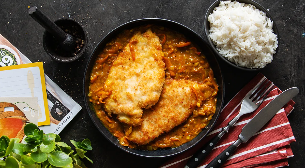 Японское кацу-карри с курицей