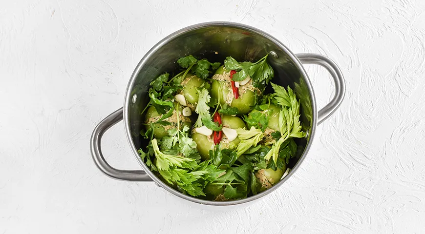 Зеленые помидоры по-грузински