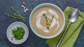 Грибной крем-суп на кокосовом молоке