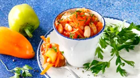 Рецепты с чесноком и фасолью белой