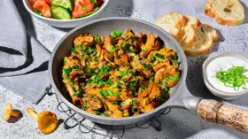 Рецепты с овощами, маслом оливковым и лисичками