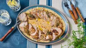 Свинина, запеченная в духовке со сливками