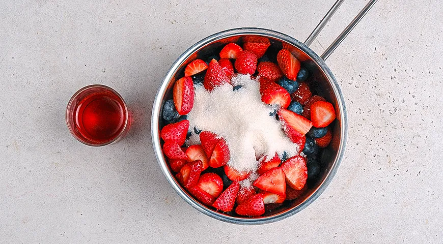 Ягодный пудинг