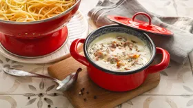 Рецепты с яйцом куриным, беконом и сливками