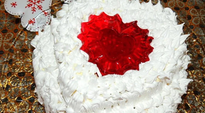 Торт бисквитный с вишней, желе и 2 видами крема, пошаговый рецепт с фото от автора Лилия Журина