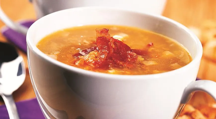 Гороховый суп с копченостями