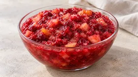 Клюквенный соус с яблоками