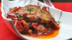 Рецепты с овощами, курятиной и салом