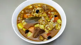Мясной суп с машем и рисом - Машхурда