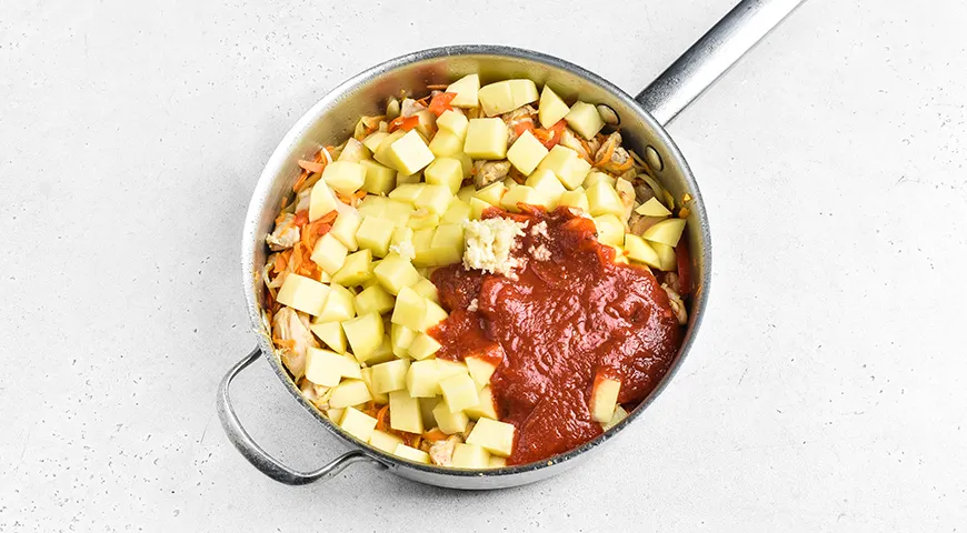 Штрудли с картофелем и курицей