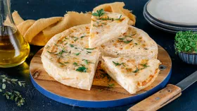 Ленивая ачма из лаваша (на сковороде)