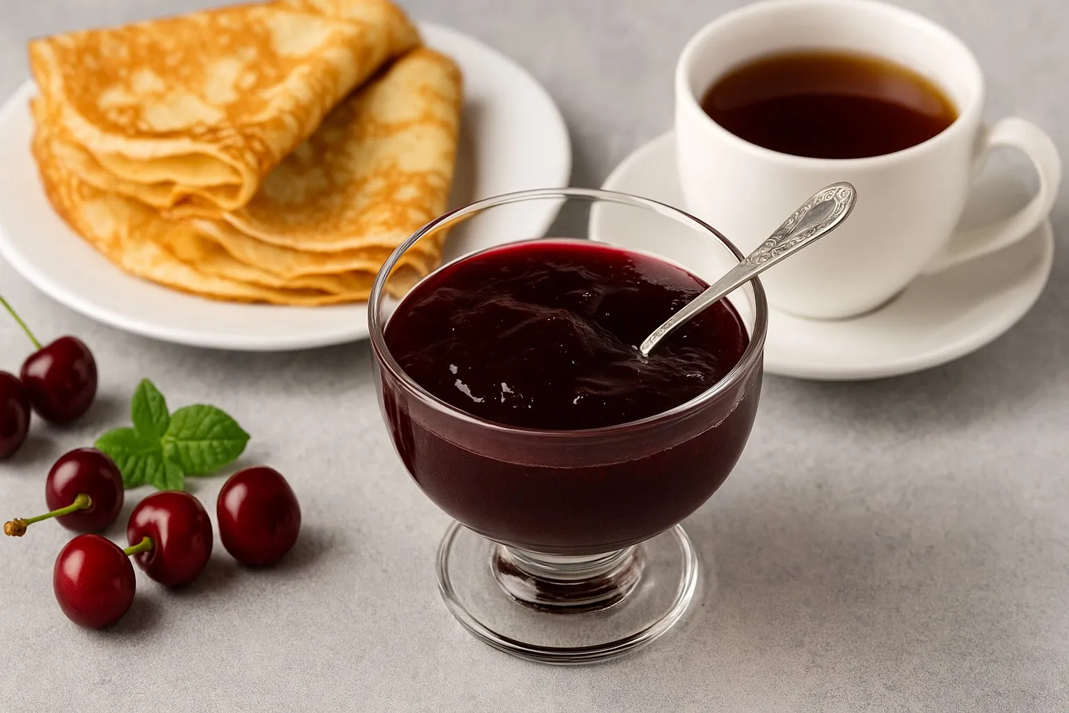 Желе из вишни с агар-агаром на зиму