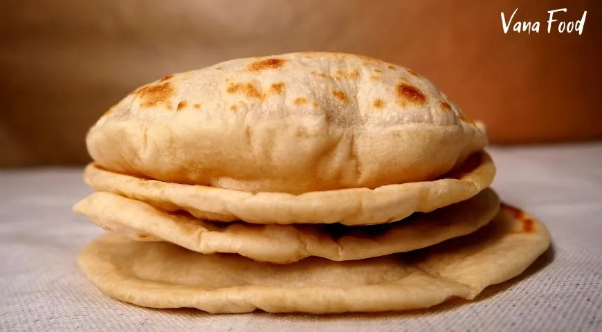 Пита без дрожжей на сковороде (Хлебная лепешка с кармашком)