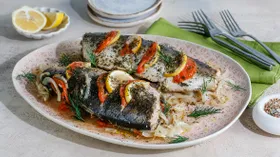 Молочная рыба, запеченная в фольге