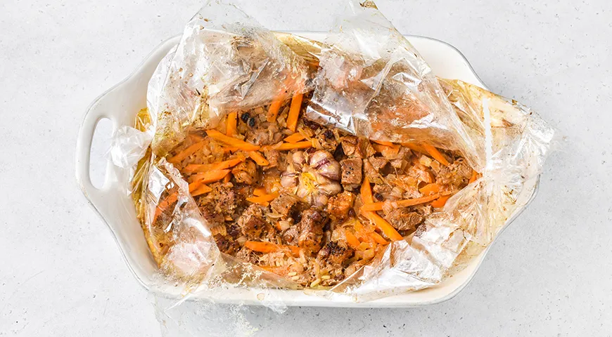 Плов в рукаве для запекания