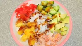 Поке с креветками