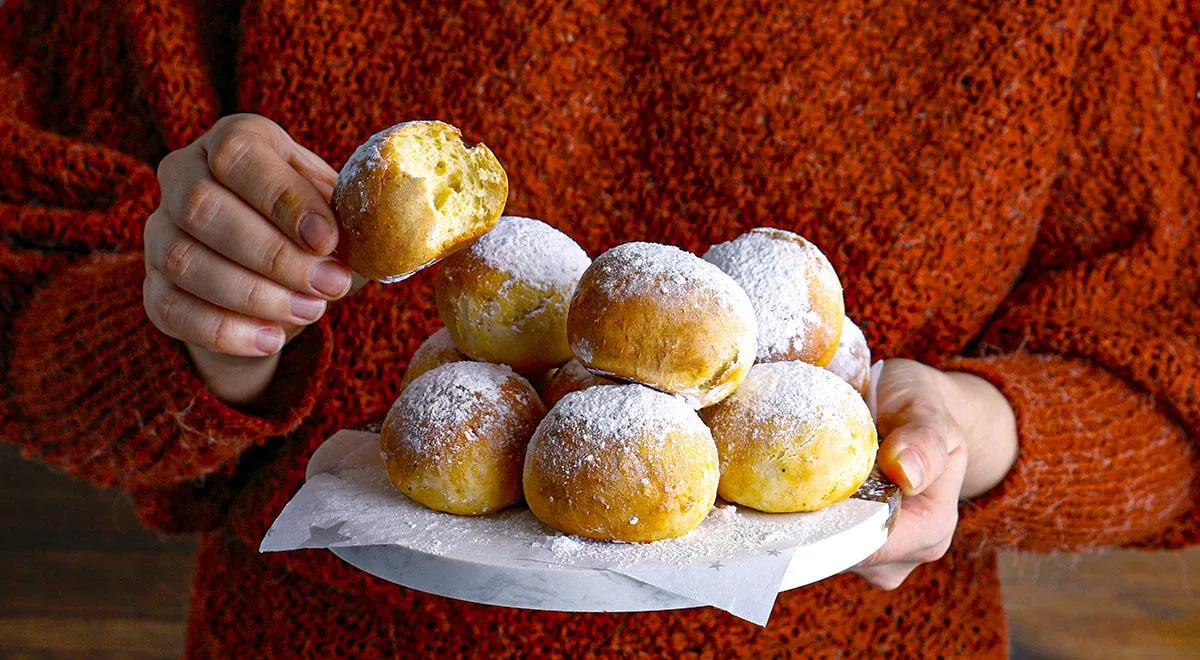 Творожные пончики в духовке: рецепт творожного теста без дрожжей + 8 пошаговых фото