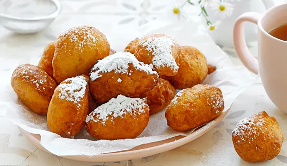 Пончики в ложке