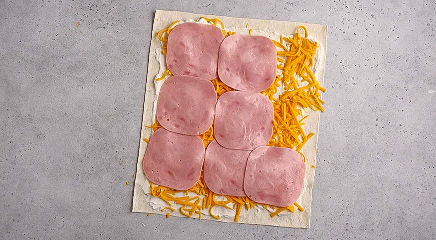 Рулетики с ветчиной