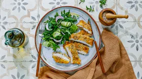 Шницель из индейки в духовке