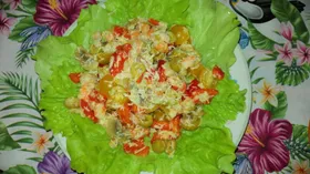 Рецепты с маслом растительным, оливками и креветками