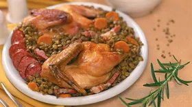 Рецепты с колбасой, бобами и бобовыми