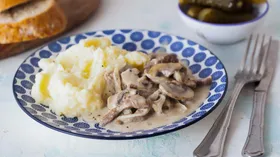 Рецепты с мукой, говядиной и шампиньонами