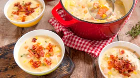 Суп с картошкой и кукурузой